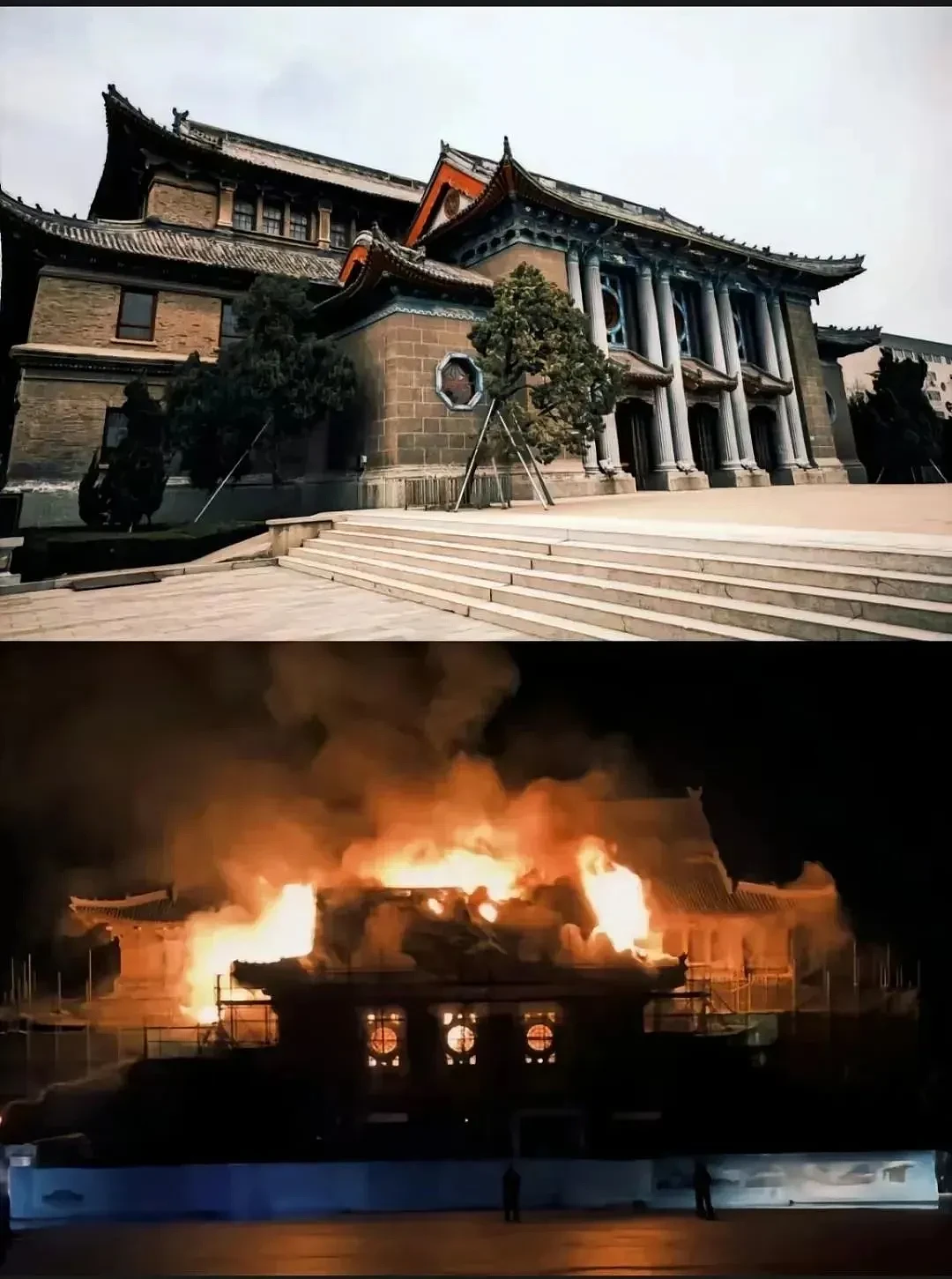 河南大学发生火灾，大礼堂被烧毁，网友们的留言中充满了悲伤（图） - 5