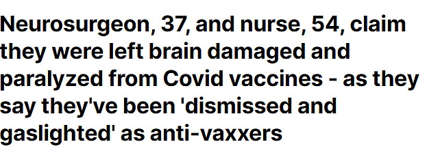 惊爆！ 新冠疫苗留下后遗症，这些人痛苦至今，美女脑损伤，有人耳聋面瘫（组图） - 1