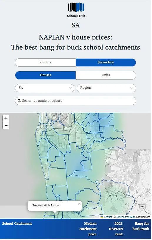 南澳中小学学区房购买指南；阿德托儿费最贵及最便宜的郊区揭晓（组图） - 2
