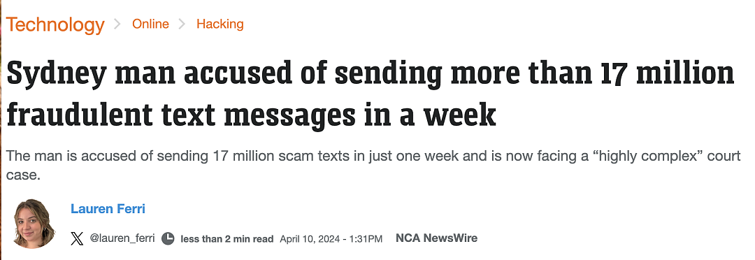终于，澳洲最恶心的华人骗子被抓了！大家每天收到的诈骗短信，都是他发的！或将面临10年监禁...（组图） - 3