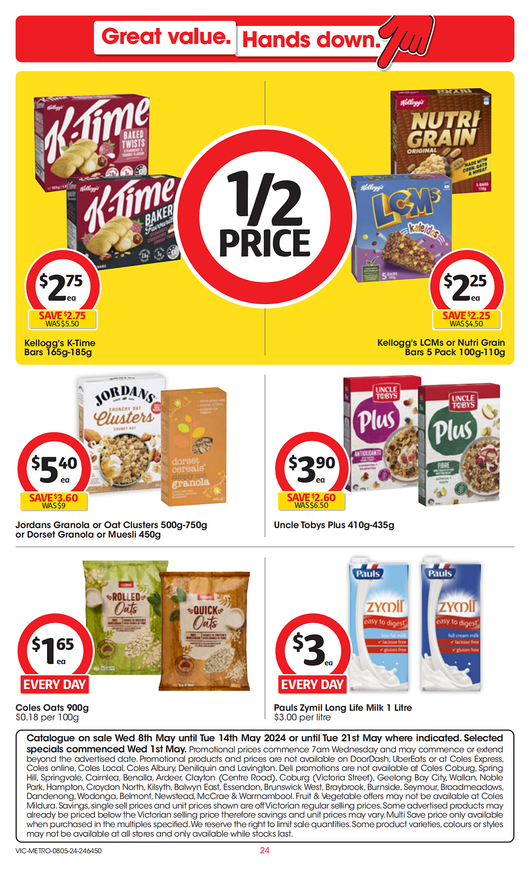 Coles 5月8日-5月14日打折，冻鸭57折，燕麦粥袋半价（组图） - 24