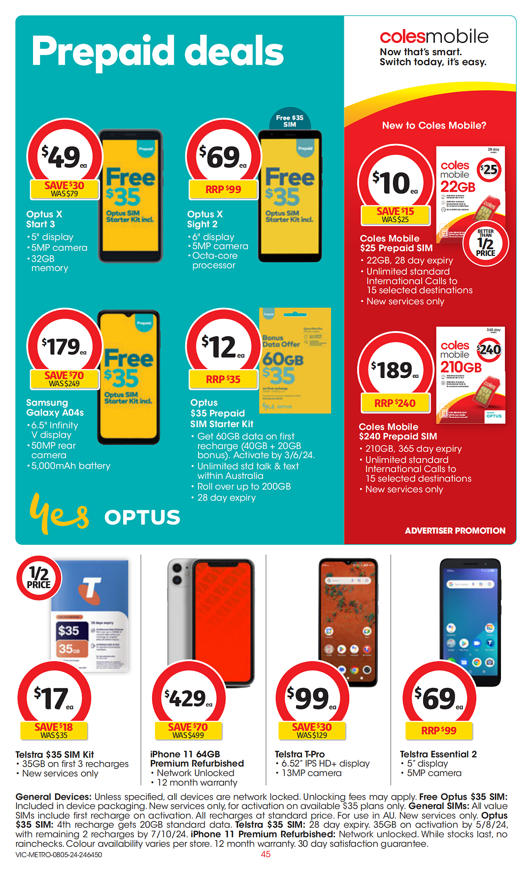 Coles 5月8日-5月14日打折，冻鸭57折，燕麦粥袋半价（组图） - 45