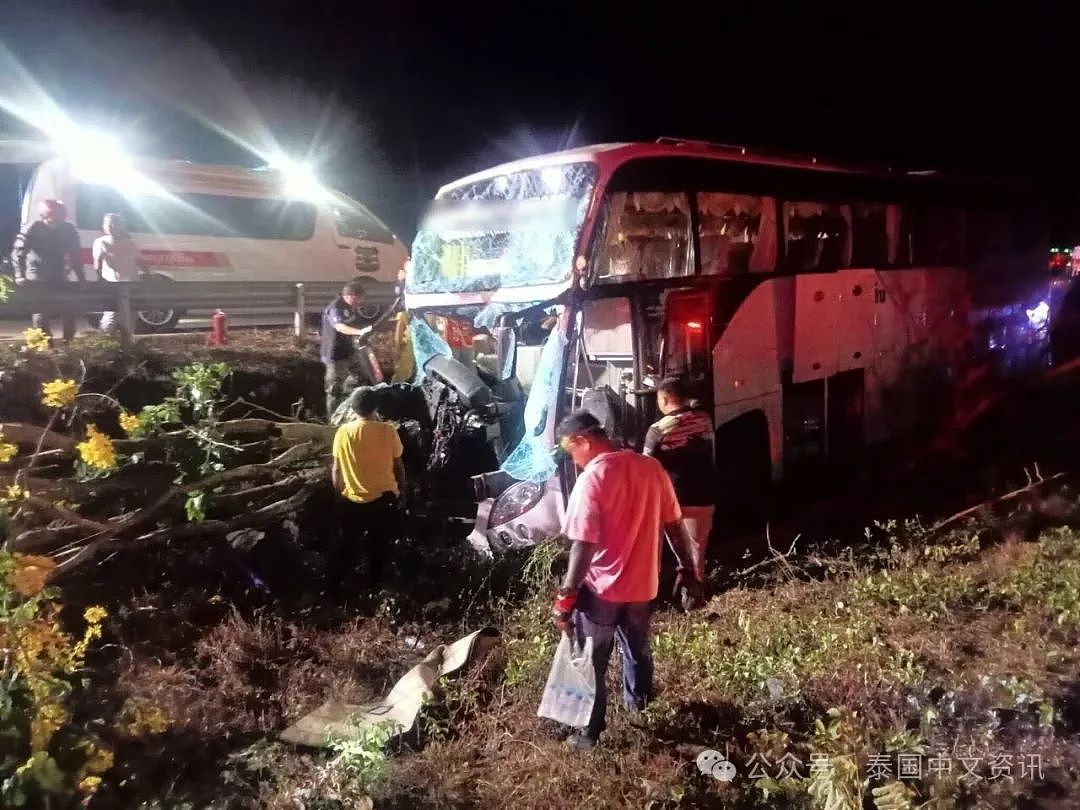 1死33伤！泰国载有中国游客大巴出事，司机当场死亡（组图） - 8