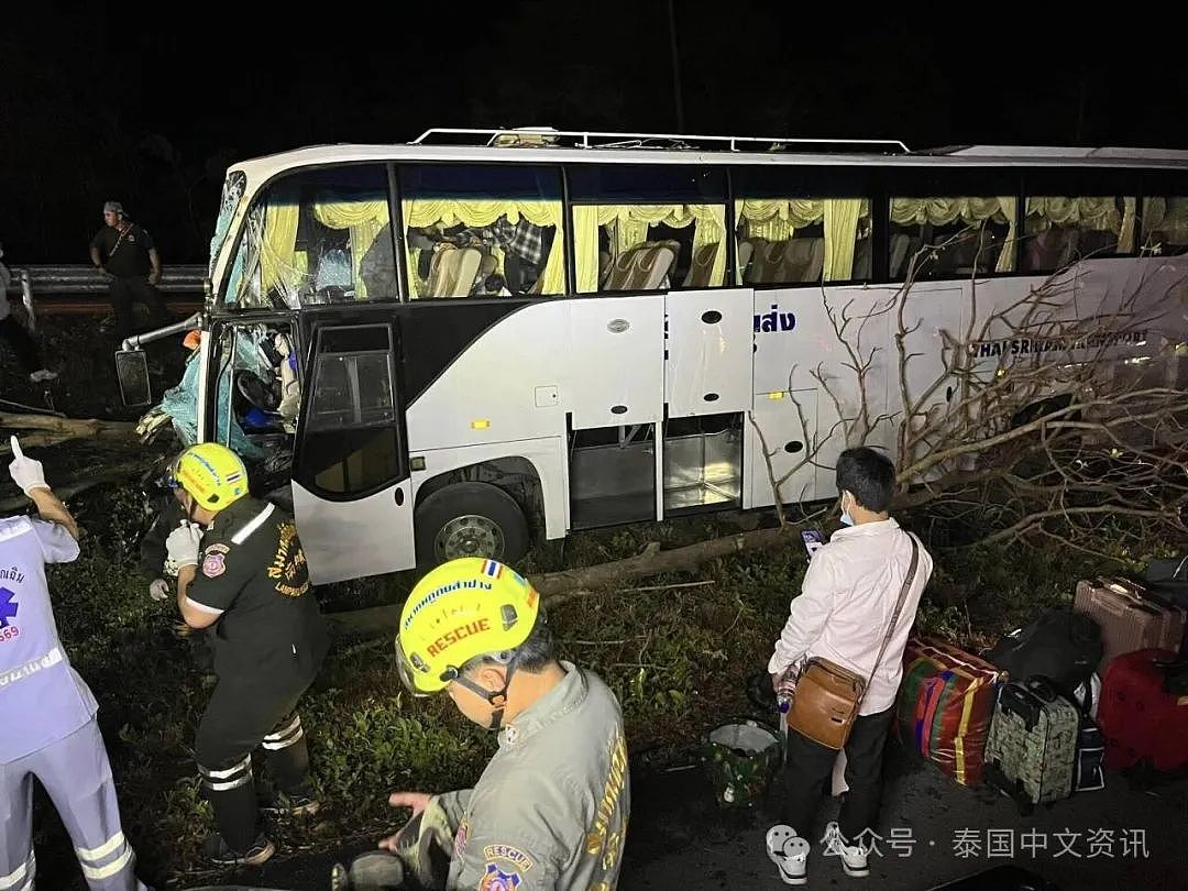 1死33伤！泰国载有中国游客大巴出事，司机当场死亡（组图） - 13