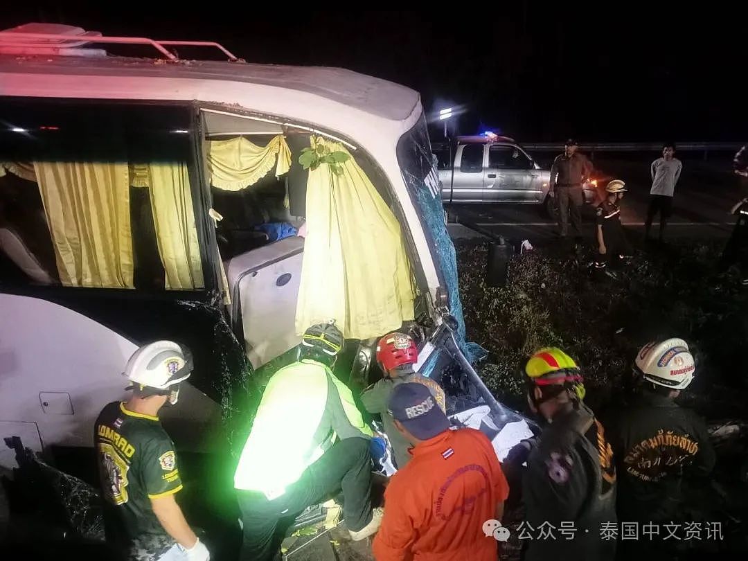 1死33伤！泰国载有中国游客大巴出事，司机当场死亡（组图） - 12