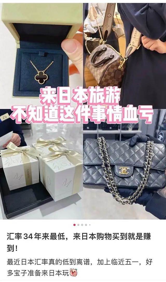 LV门口排长龙，“店里都是中国人！”日本34年来“最便宜”？买一个奢侈品包直接省下机票钱（组图） - 3