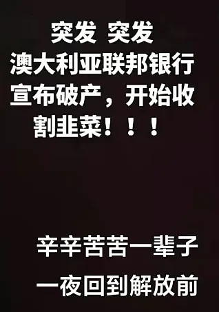 联邦银行破产？大批中国人存款拿不回，被疯狂收割？国内消息疯传，澳洲华人懵了（组图） - 5