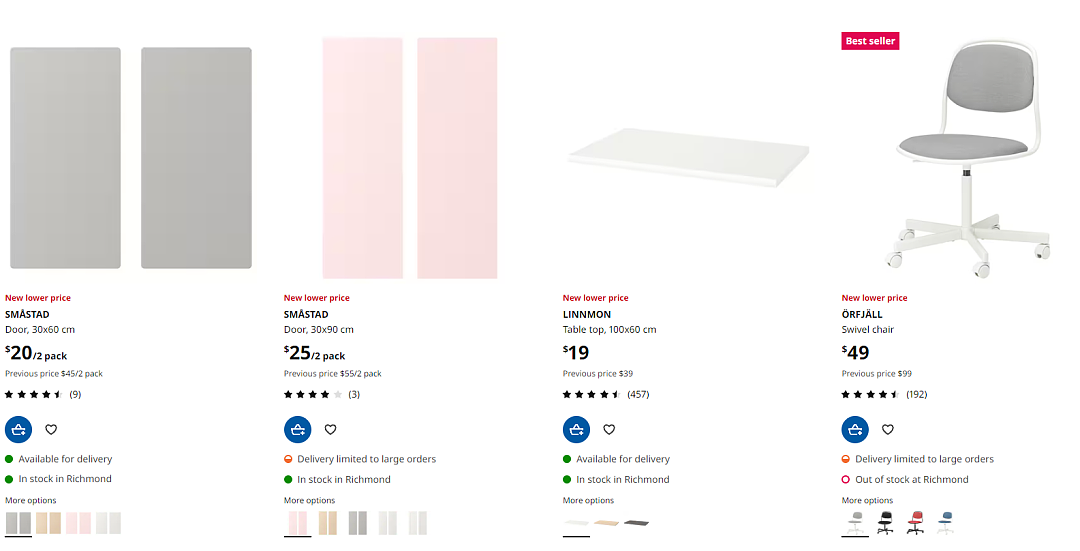 Ikea 折扣 | 百搭实用5层置物架仅$1XX收，办公学习用的旋转椅$4X（组图） - 2