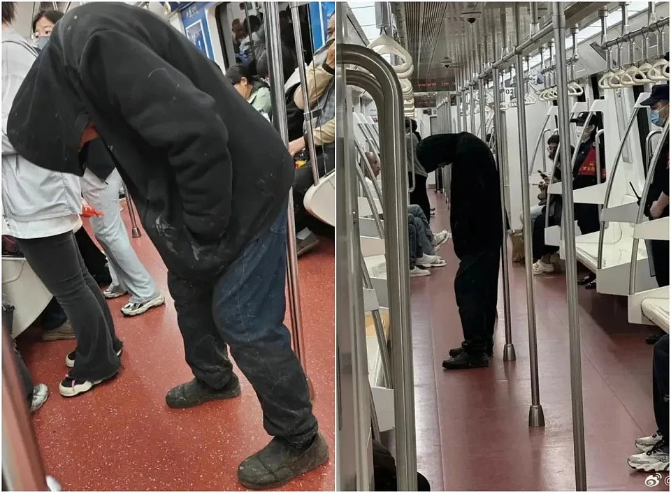 美式街头丧尸惊现中国地铁 “颈部歪折”吓坏乘客（组图） - 1