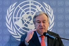 古特雷斯强烈谴责联合国工作人员在拉法遇袭（图）