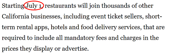 美新法禁止餐厅账单附加费，老板们：行，那就涨价（组图） - 2