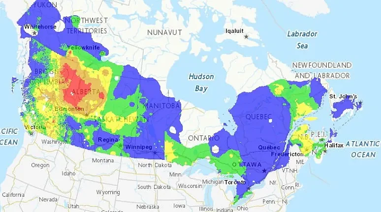 加拿大100多处山火狂烧，空气质量警报响！浓烟雾霾一路飘到美国（组图） - 3