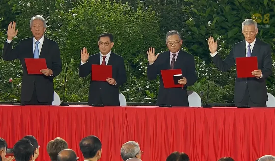 历史性的一刻！李显龙交棒黄循财，正式成为新加坡总理（组图） - 21