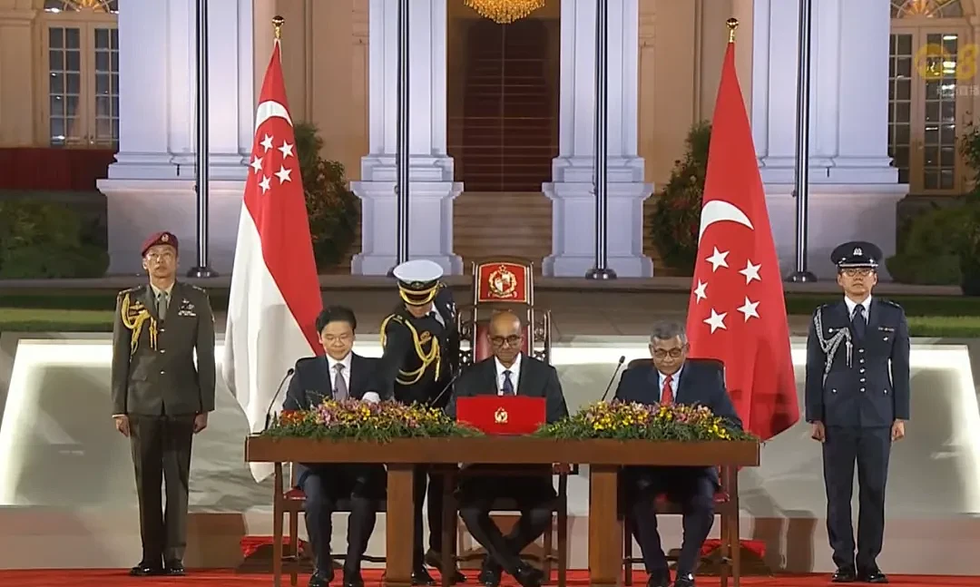 历史性的一刻！李显龙交棒黄循财，正式成为新加坡总理（组图） - 17