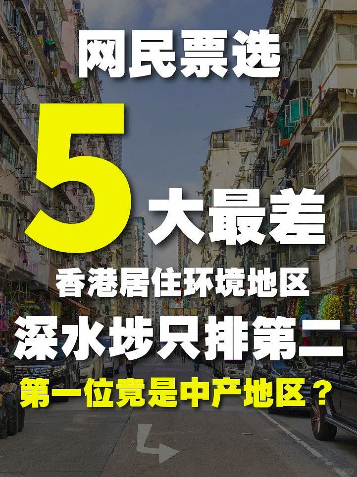 小红书列“香港5大最差地区！”深水埗排第2，第1名封“港版加沙”（组图） - 2