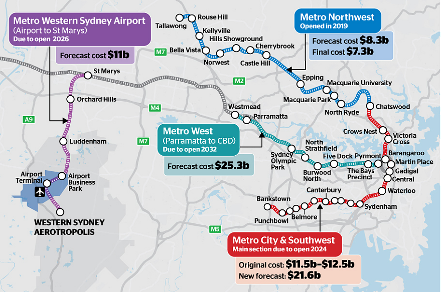 地铁 | 悉尼地铁新线“M1“最早或于七月开通，连接海港和CBD！悉尼地铁站上崛起高达五十多层的双子塔，设计方案已获批准（组图） - 5