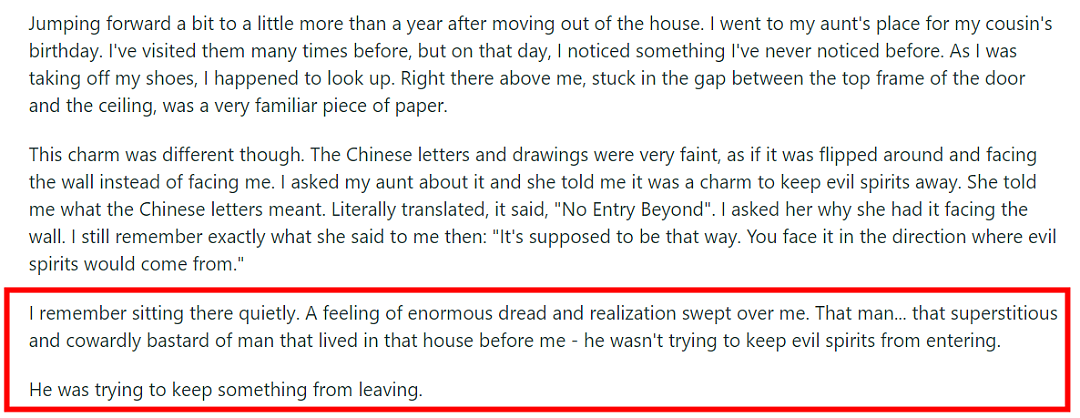 华裔租客发现房门口贴着“诡异”神符，刚搬进去，奇怪的事发生了..（组图） - 6