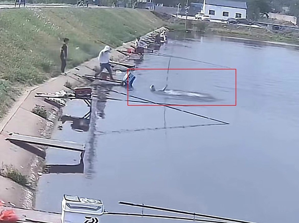 江苏连云港一男子钓鱼被20斤大鱼拽入湖中，钓鱼场：人和鱼都上岸了（视频/组图） - 3
