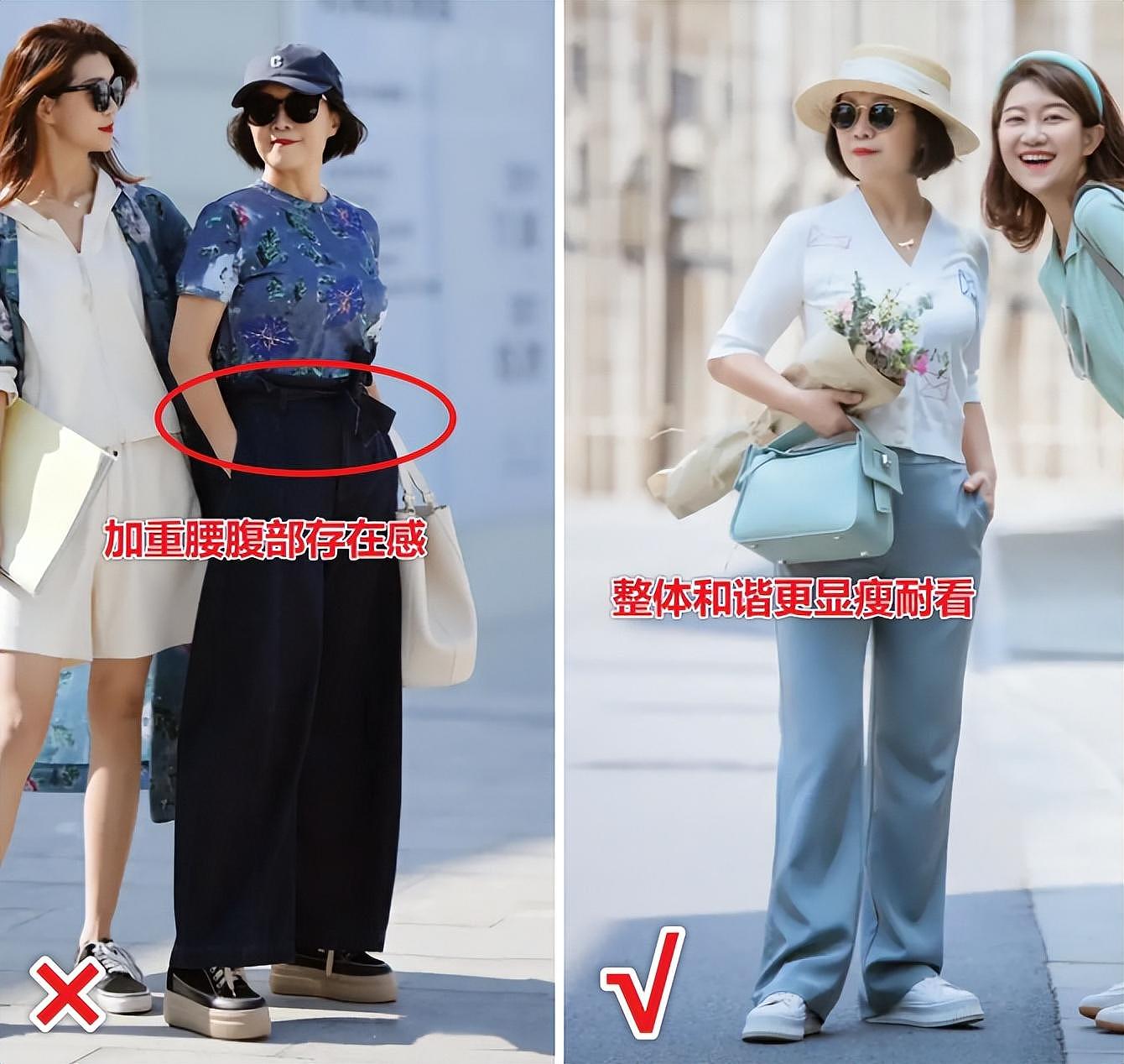 【时尚】为什么我劝中年女人：衣不穿松、不塞衣角？看这几组对比就懂了（组图） - 13