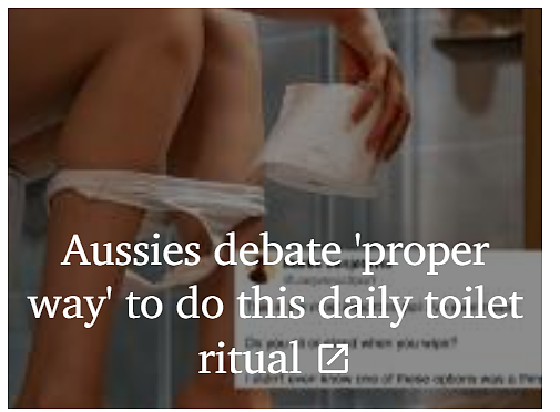 澳洲最重口的讨论！上厕所你喜欢坐着擦，还是站着擦…（组图） - 1
