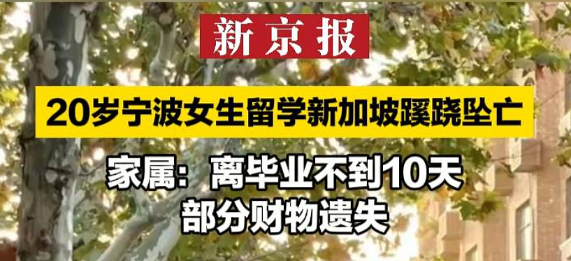 中国留学生在新加坡离奇坠亡，死因调查让无数家长寒心（组图） - 3