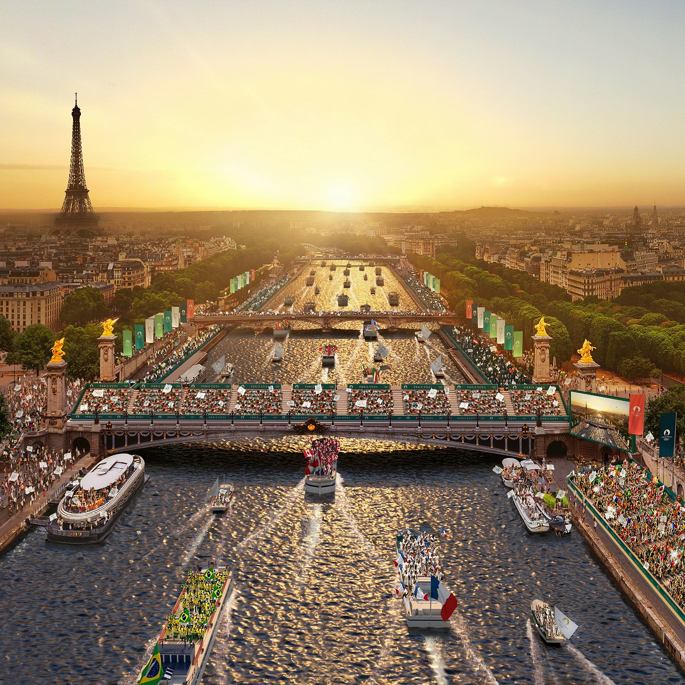巴黎奥运特色场馆率先看：薰衣草紫赛道，艾菲尔铁塔前打沙滩排球（组图） - 2