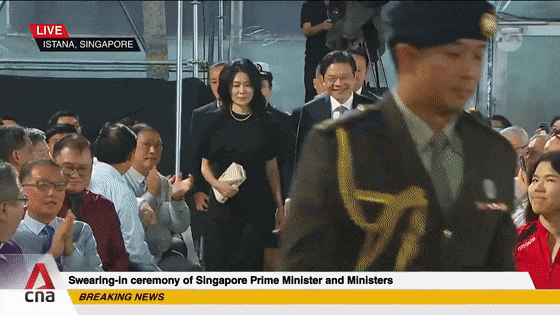 新加坡丁克总理上任，第一夫人撞脸董明珠？（组图） - 1