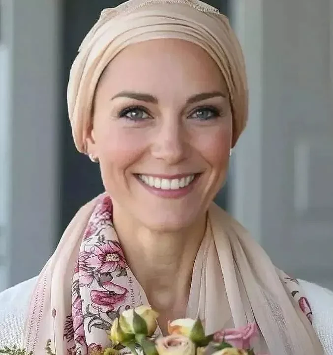 网凯特王妃接受首次化疗照片，脱发戴头巾出境（组图） - 3