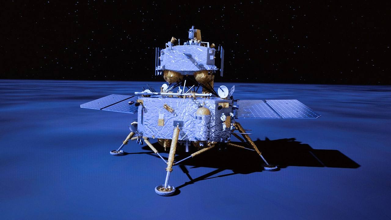 国家航天局发布嫦娥六号著陆影像，专家介绍著陆全过程（组图） - 1