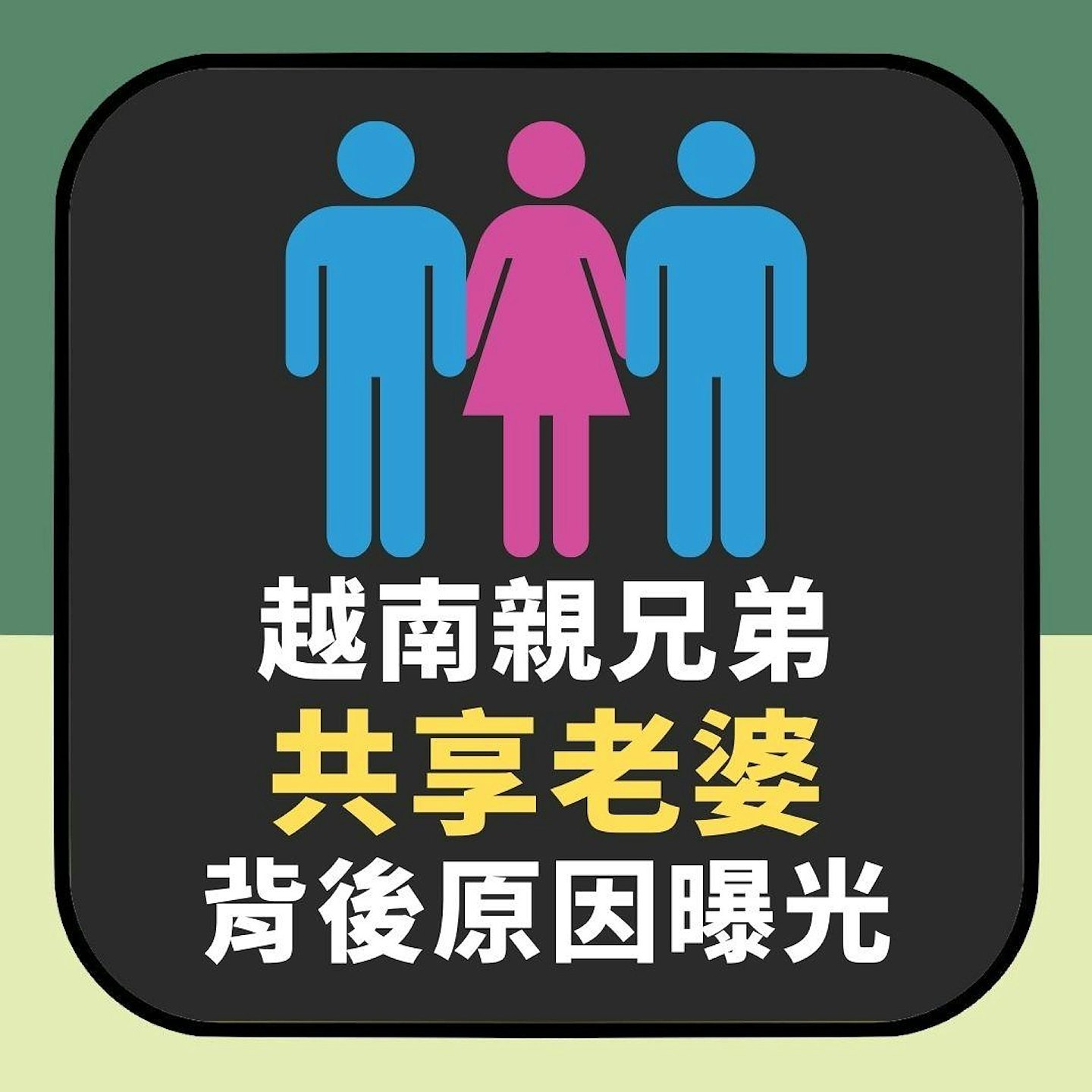 现实版“一妻二夫”：越南亲兄弟“共享老婆”从不吵架！3人行背后原因曝光（组图） - 2