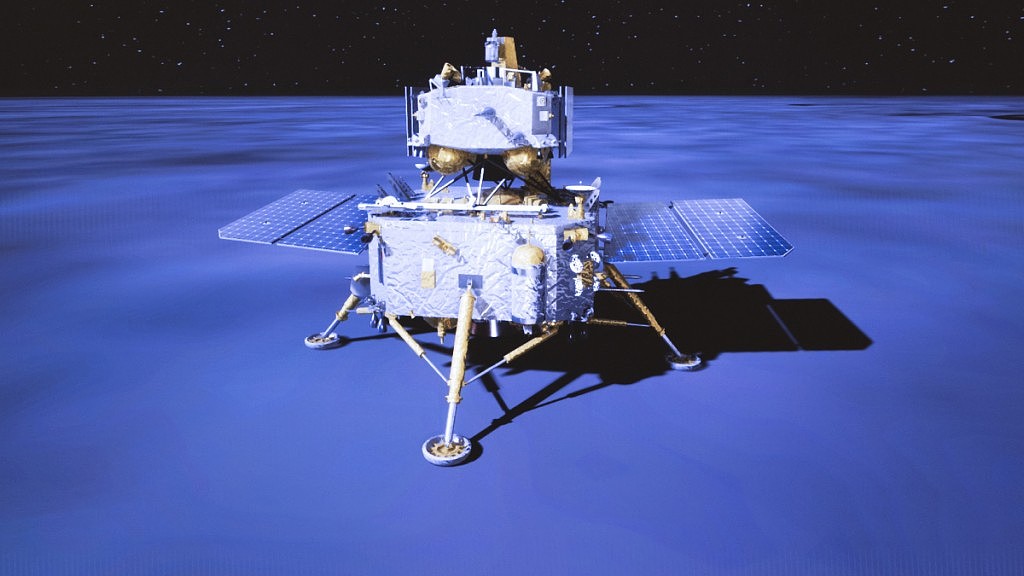 史上首次！嫦娥六号完成挖土採样任务！月球背面展开五星旗视频画面曝（视频/组图） - 5
