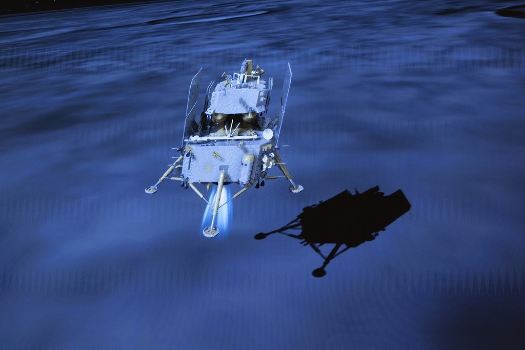 史上首次！嫦娥六号完成挖土採样任务！月球背面展开五星旗视频画面曝（视频/组图） - 11