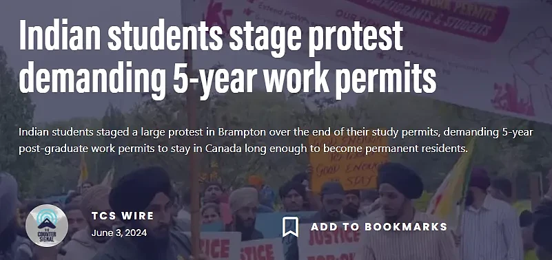 拼了！7万留学生将被迫离开加拿大，发起大规模抗议！要求发放5年工签+PR（组图） - 1