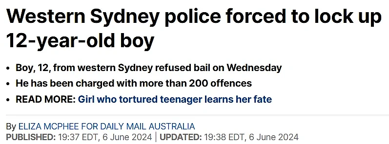 罪行多达200项，这可能是全悉尼最坏的小孩！法官都看不下去了...（组图） - 1