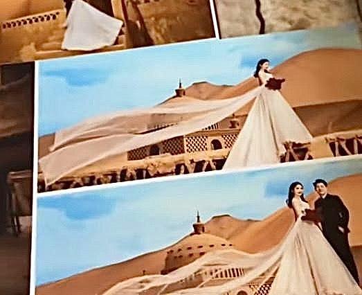女子新疆“墓园当景区”，拍了万元婚纱照！网笑：走进爱情坟墓（组图） - 1