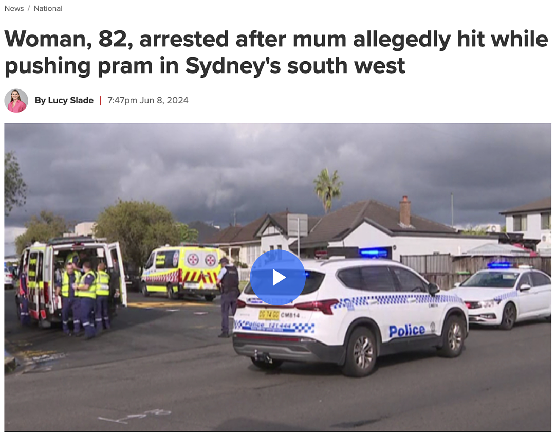 悉尼80多岁老人出事儿了！开车撞翻一位妈妈，然后直接开车走人！而2岁婴儿逃过一劫...（组图） - 4