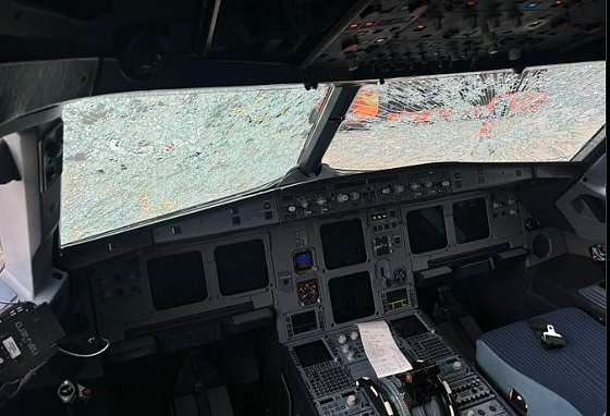 恐怖120秒！冰雹突袭客机，前舱玻璃碎裂，机鼻被砸掉，警报炸响，乘客吓疯（组图） - 9
