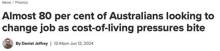 钱不够！不干了，80%澳洲人想跳槽（组图） - 1