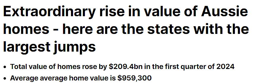 市场 | 创历史新高！澳洲房产总价值升至$10.7万亿，涨幅最大的州竟是...（组图） - 2