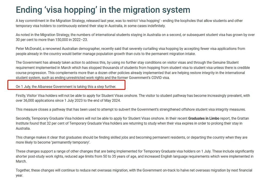 澳洲又关一扇门！7月1日起，600旅游签和485毕业生工签将禁止在澳洲境内申请转学签！（组图） - 3