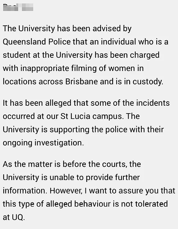 躲UQ厕所偷拍女生，24岁留学生被逮捕，还曾在Sunnybank作案！曾有澳洲中国留学浴室偷拍被捕，遭校方开除（组图） - 9
