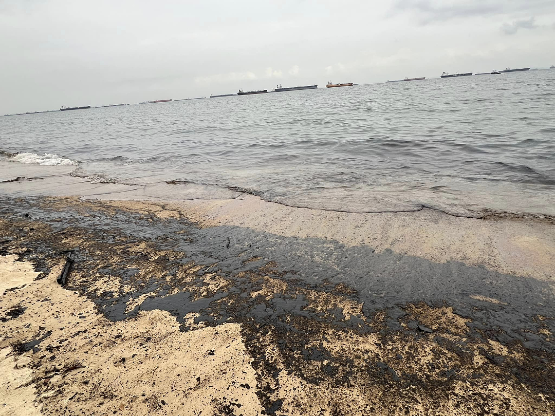 新加坡燃油泄露宛如末日：沙滩变废土、海水成黑油、人们头疼咳嗽撤离…（组图） - 12