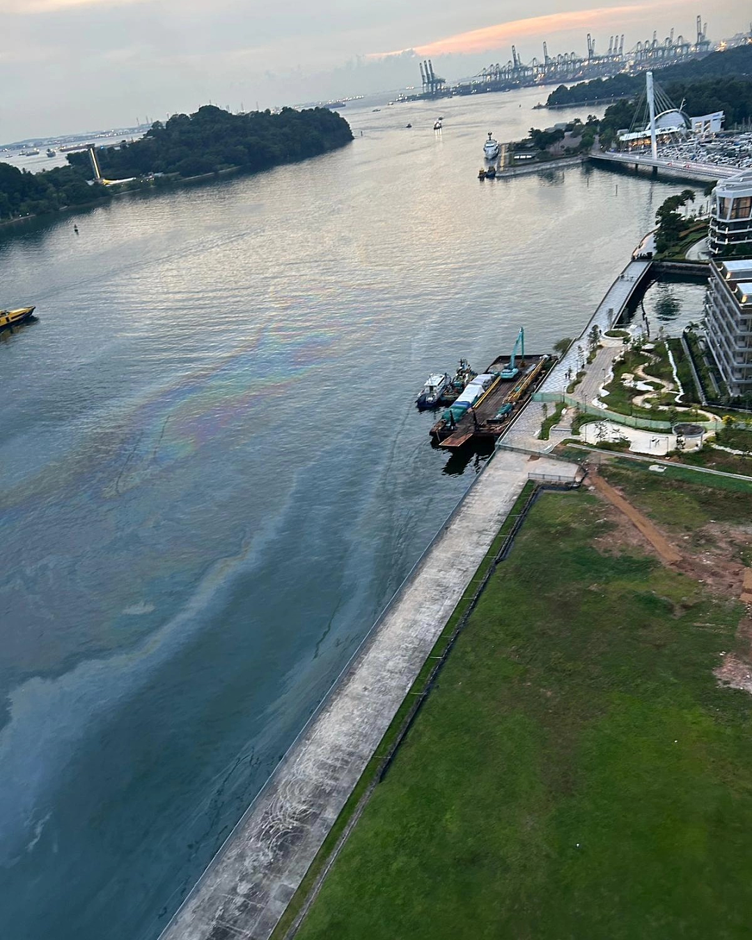 新加坡燃油泄露宛如末日：沙滩变废土、海水成黑油、人们头疼咳嗽撤离…（组图） - 24