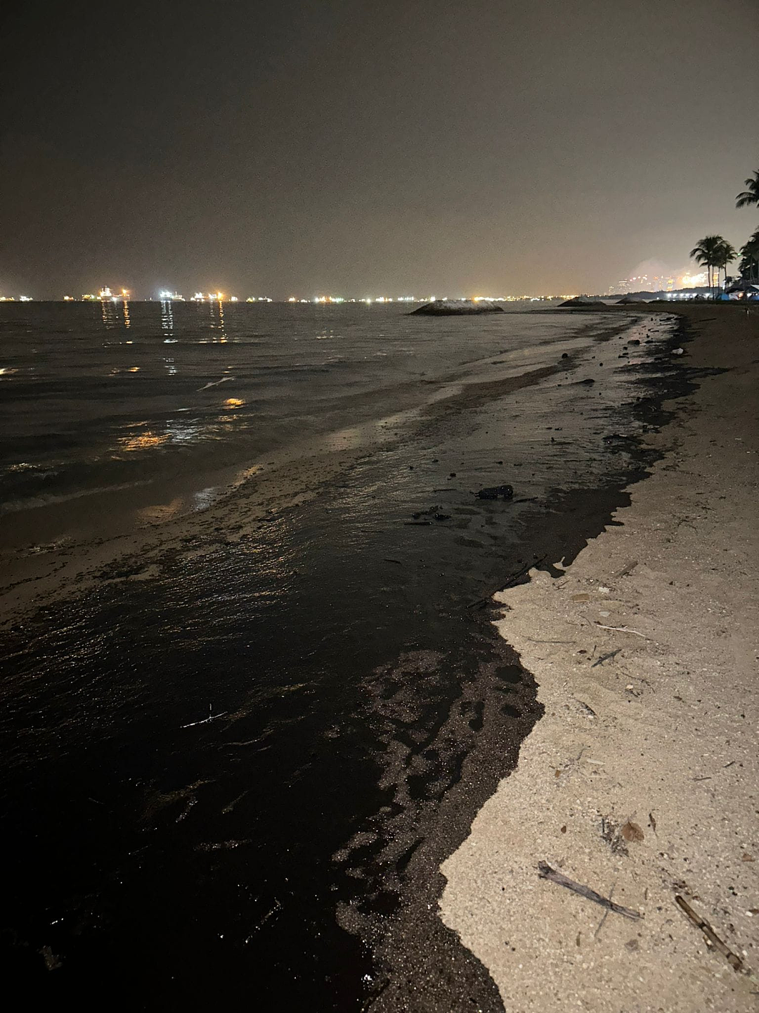 新加坡燃油泄露宛如末日：沙滩变废土、海水成黑油、人们头疼咳嗽撤离…（组图） - 32