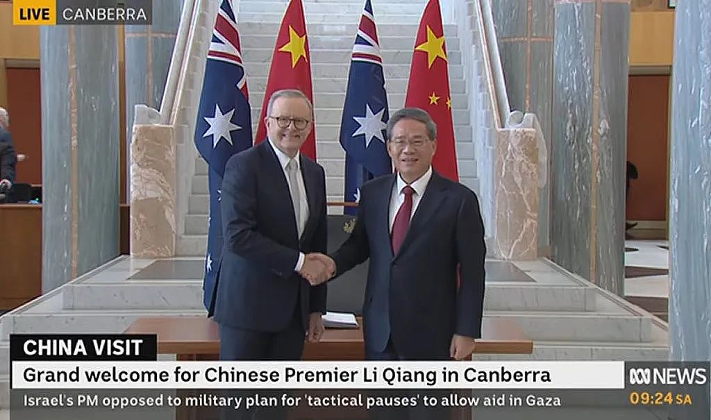 两国总理堪培拉会晤，华社欢迎队伍与抗议者激烈对峙；澳洲今后还有大熊猫吗？（组图） - 2
