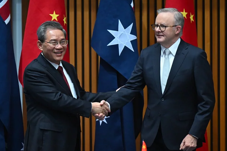 中国总理李强访澳：澳中是紧密利益共同体（图） - 1