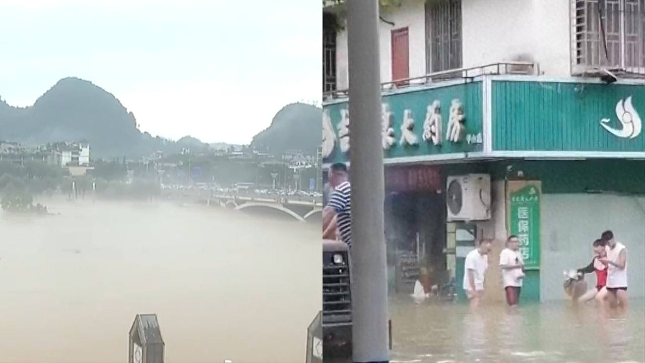 桂林暴雨：98年来最大洪水车站停运，药店被淹20岁女店员不幸遇难（组图） - 1