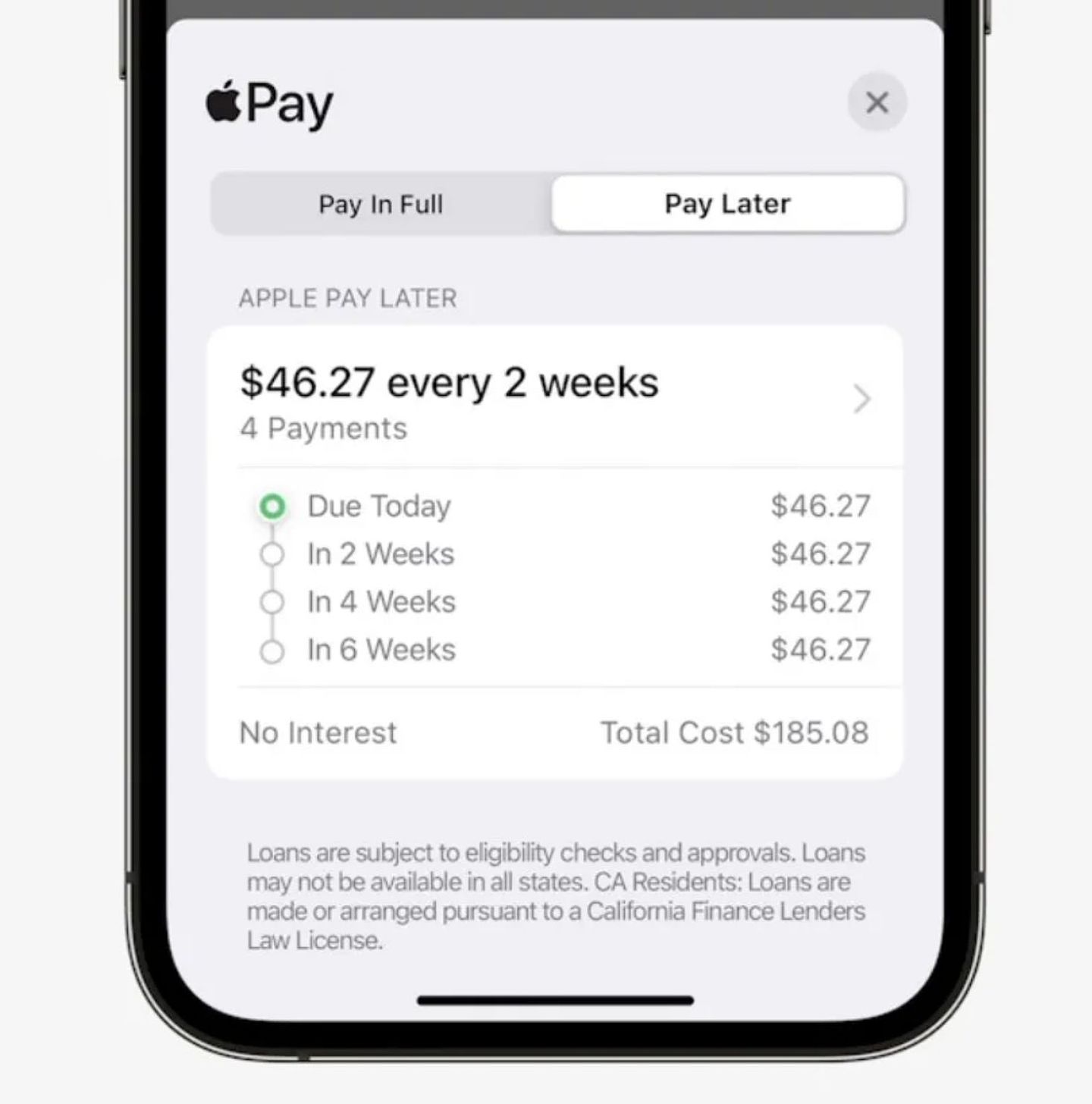 苹果宣布终止Apple Pay Later服务！先买后付将变分期付款（组图） - 2