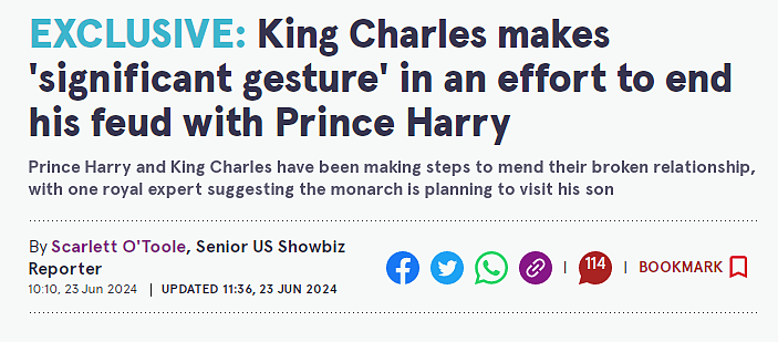 查尔斯对哈里做出重大姿态，王室开始行动了，梅根今后日子越来越难熬了（组图） - 4