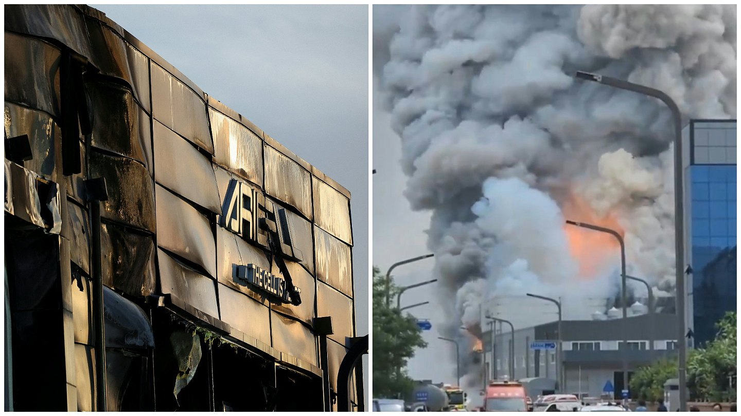 韩国工厂火灾22死包括19中国人，官方：从电池冒烟至满场火焰仅15秒（视频/组图） - 1